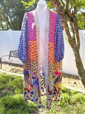 Brooke Webb x Anna & Ava Colorblock Kimono Duster One Size